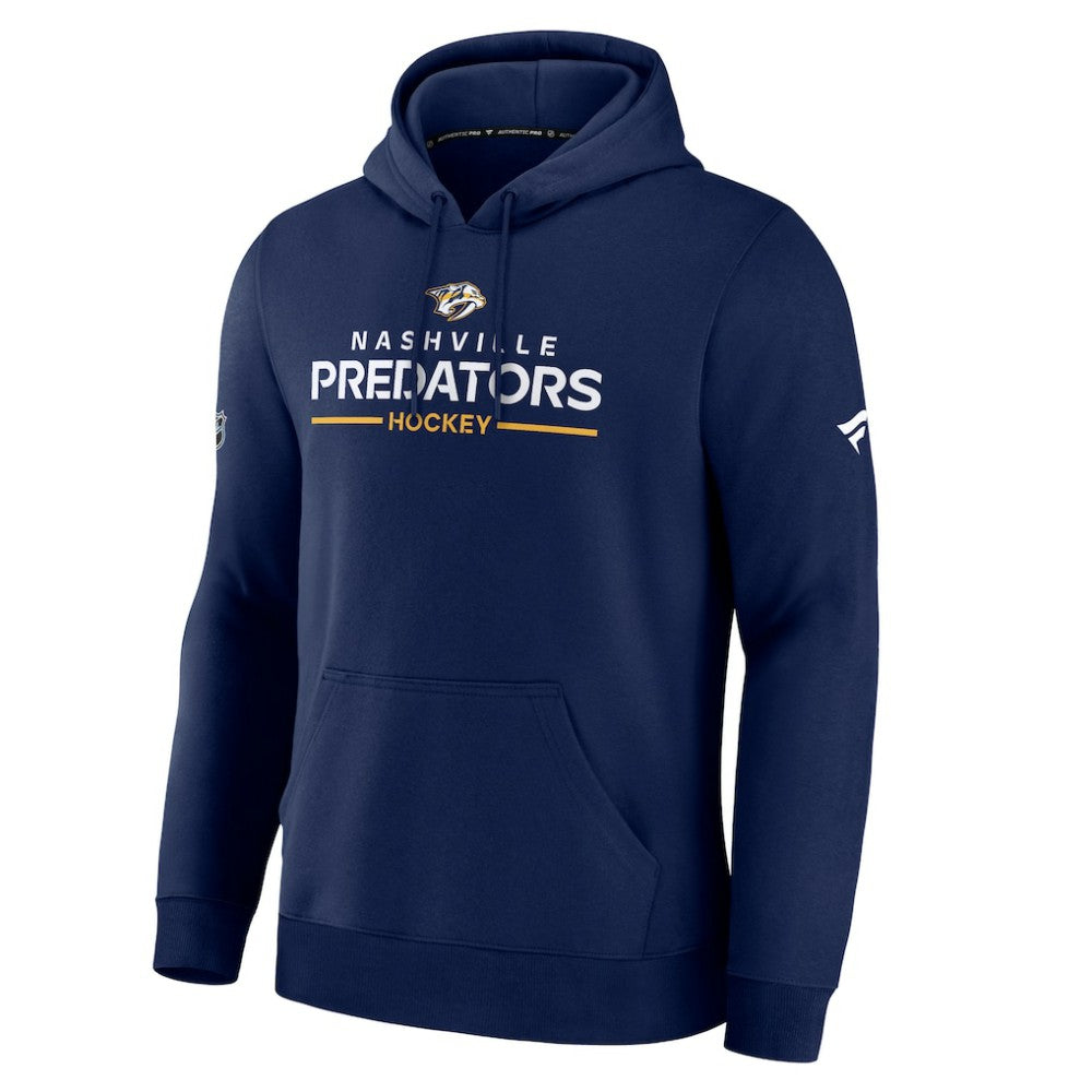 NHL Navy Nashville Predators Fanatics Authentic Pro Primary Hoodie