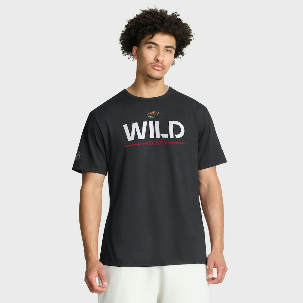 NHL Black Minnesota Wild Fanatics Authentic Pro Primary T-Shirt