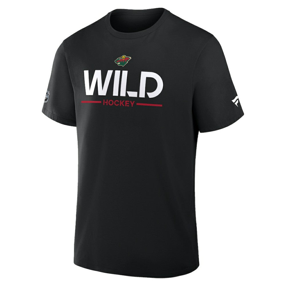 NHL Black Minnesota Wild Fanatics Authentic Pro Primary T-Shirt