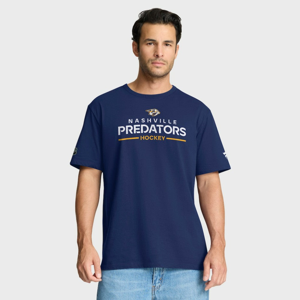 NHL Navy Nashville Predators Fanatics Authentic Pro Primary T-Shirt