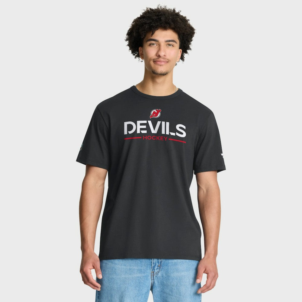 NHL Black New Jersey Devils Fanatics Authentic Pro Primary T-Shirt
