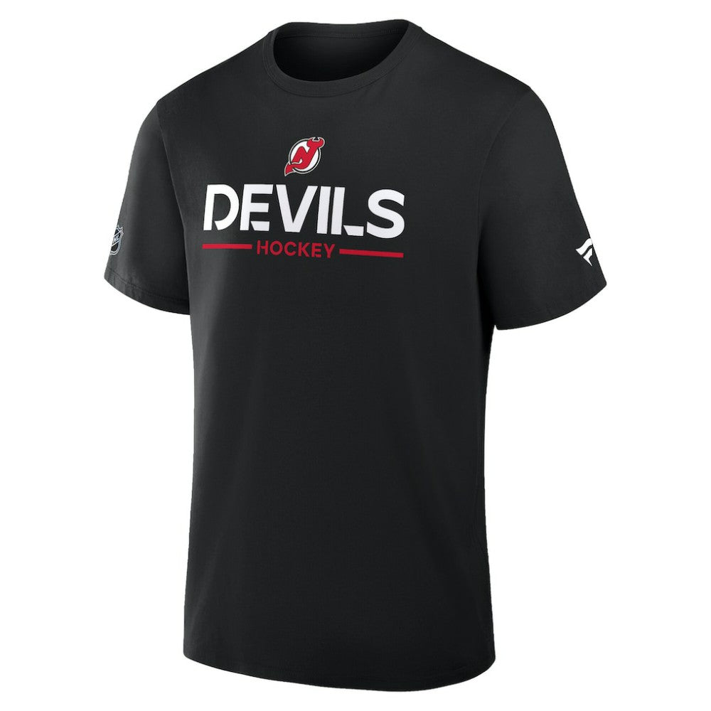 NHL Black New Jersey Devils Fanatics Authentic Pro Primary T-Shirt