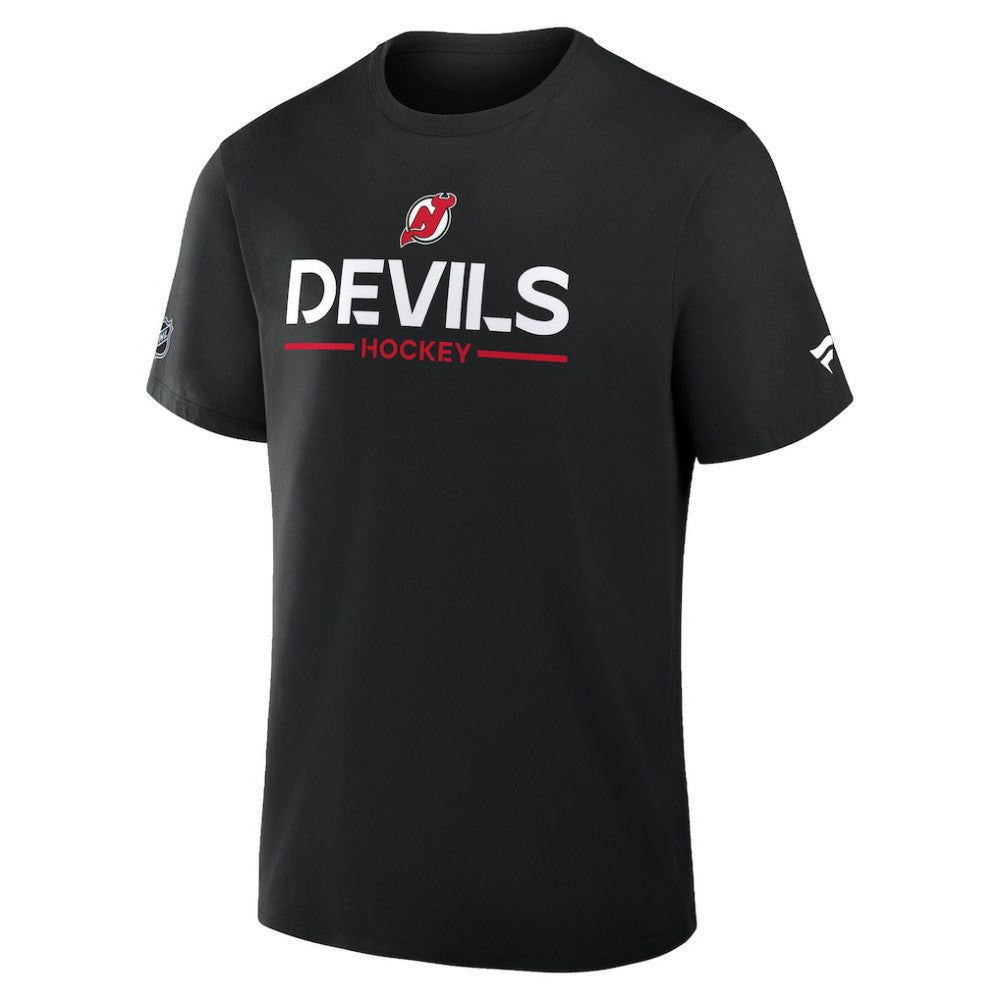 NHL Black New Jersey Devils Fanatics Authentic Pro Primary T-Shirt
