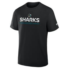 NHL Black San Jose Sharks Fanatics Authentic Pro Primary T-Shirt