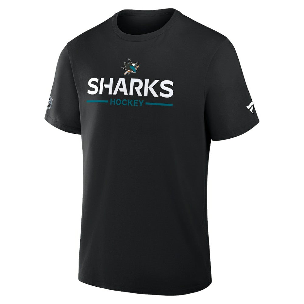 NHL Black San Jose Sharks Fanatics Authentic Pro Primary T-Shirt