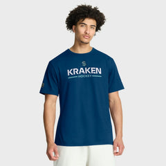 NHL Deep Sea Blue Seattle Kraken Fanatics Authentic Pro Primary T-Shirt