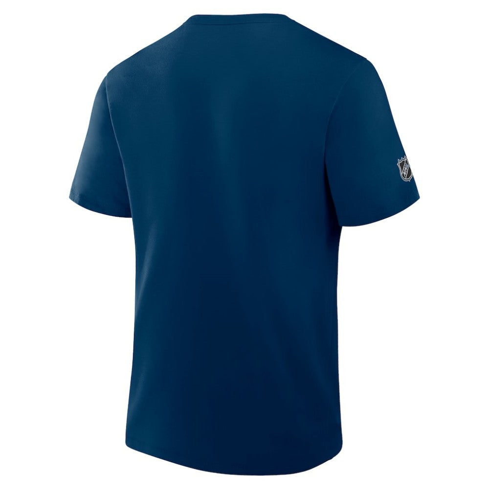 NHL Deep Sea Blue Seattle Kraken Fanatics Authentic Pro Primary T-Shirt