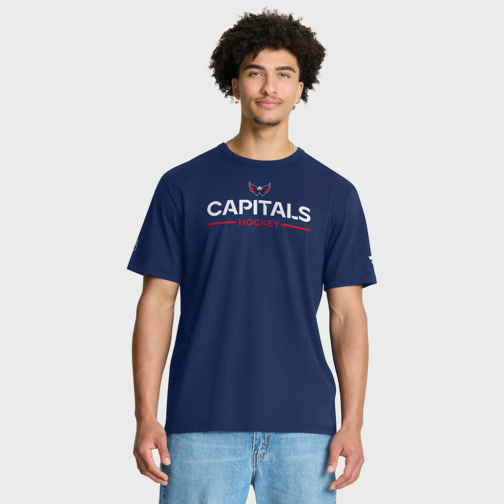 NHL Navy Washington Capitals Fanatics Authentic Pro Primary T-Shirt