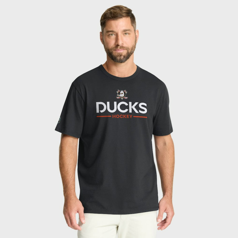 NHL Black Anaheim Ducks Fanatics Authentic Pro Primary T-Shirt