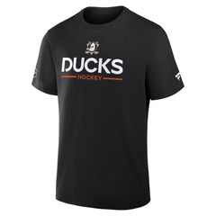 NHL Black Anaheim Ducks Fanatics Authentic Pro Primary T-Shirt