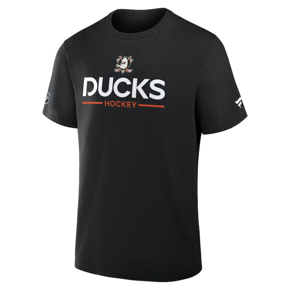 NHL Black Anaheim Ducks Fanatics Authentic Pro Primary T-Shirt