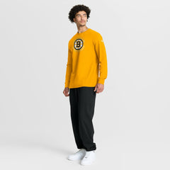 NHL Gold Boston Bruins Fanatics Authentic Pro Property Of Practice Long Sleeve T-Shirt