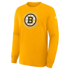 NHL Gold Boston Bruins Fanatics Authentic Pro Property Of Practice Long Sleeve T-Shirt