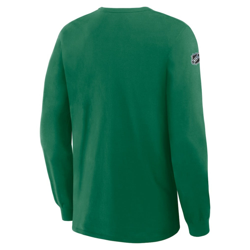 NHL Kelly Green Dallas Stars Fanatics Authentic Pro Property Of Practice Long Sleeve T-Shirt