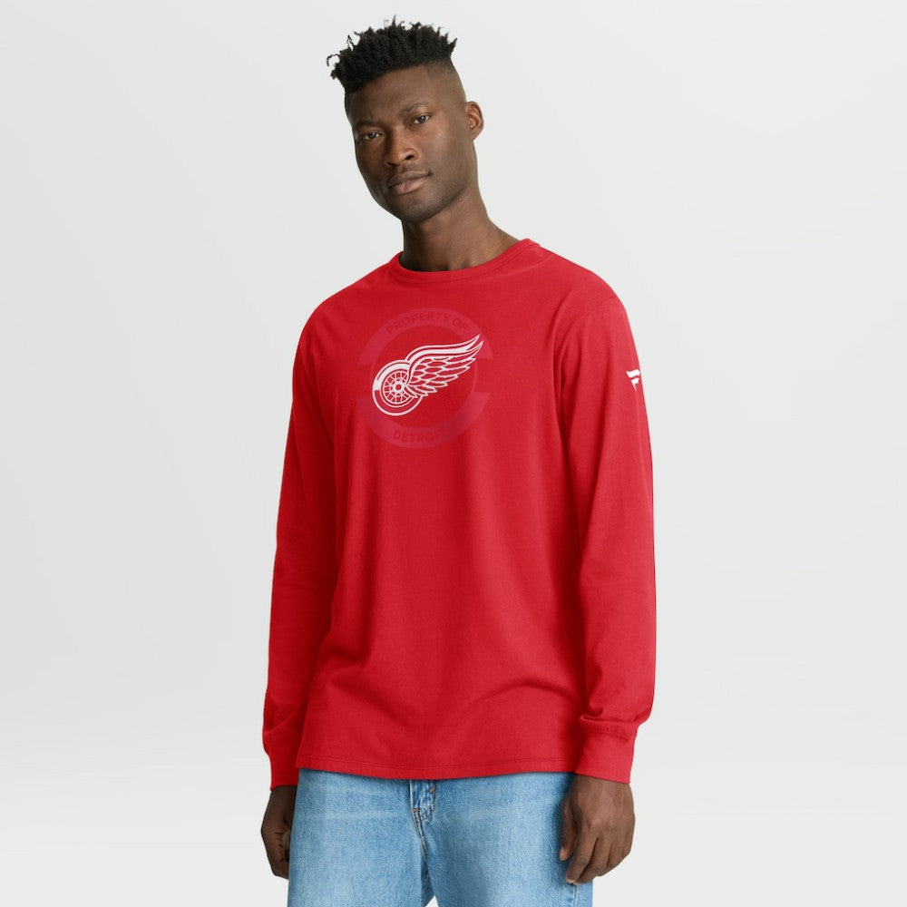 NHL Red Detroit Red Wings Fanatics Authentic Pro Property Of Practice Long Sleeve T-Shirt