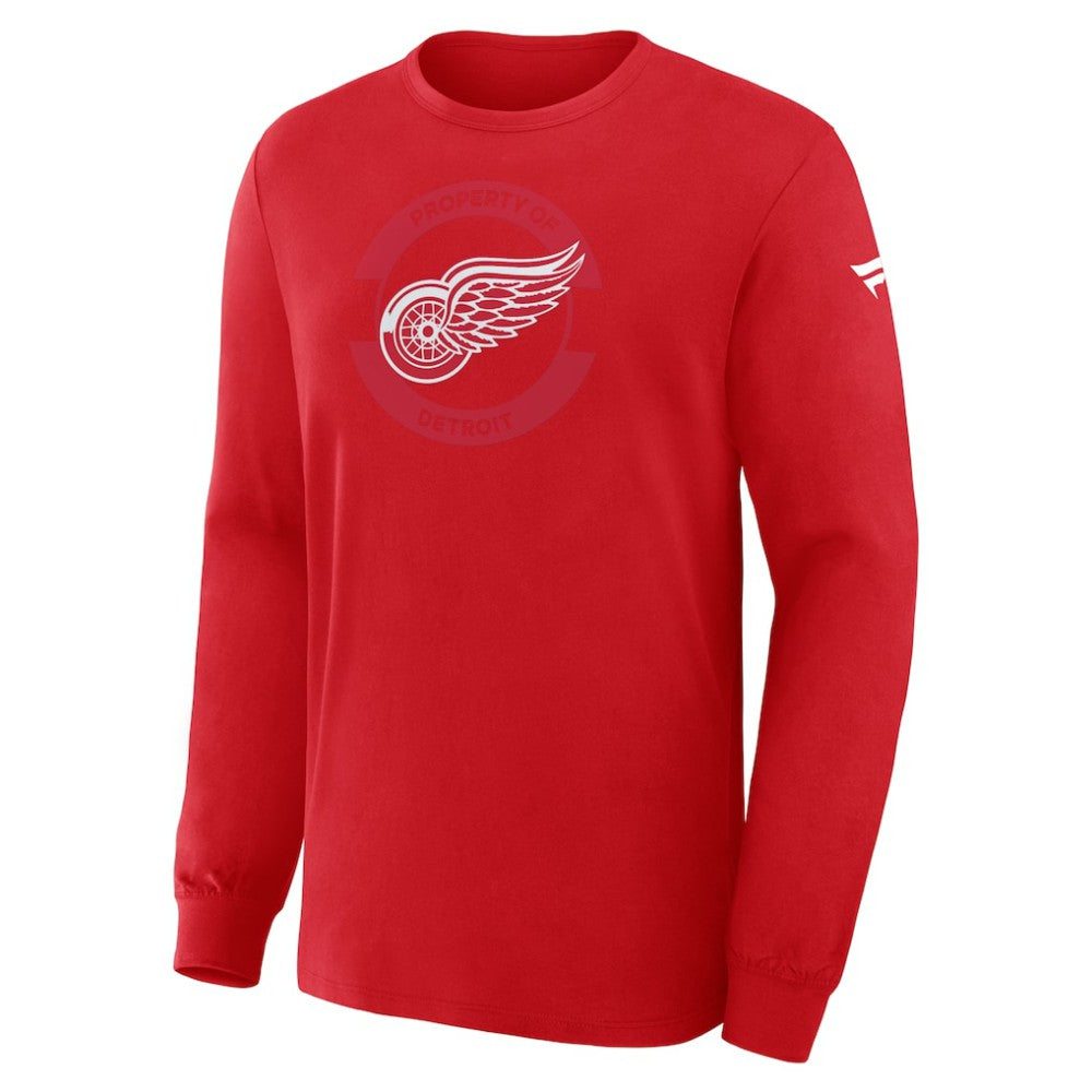 NHL Red Detroit Red Wings Fanatics Authentic Pro Property Of Practice Long Sleeve T-Shirt