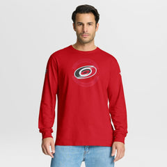 NHL Red Carolina Hurricanes Fanatics Authentic Pro Property Of Practice Long Sleeve T-Shirt