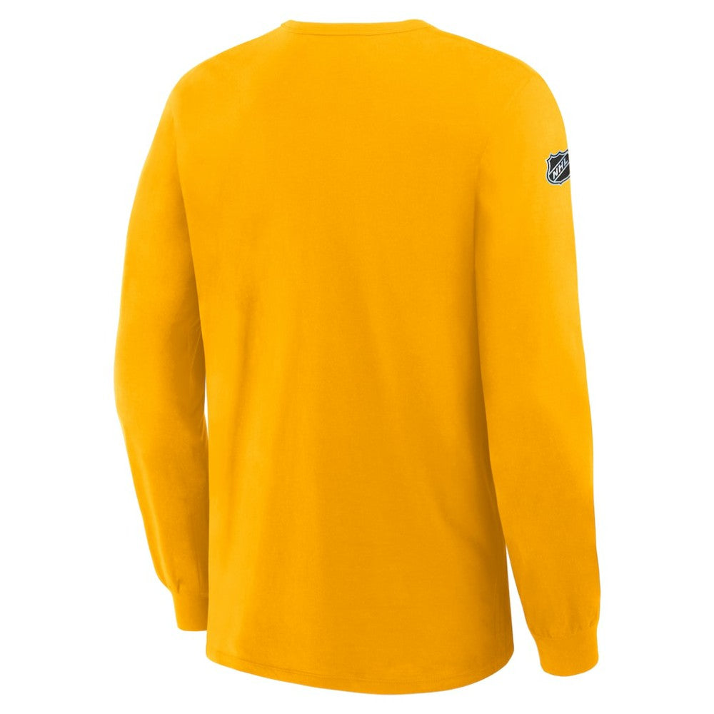 NHL Gold Buffalo Sabres Fanatics Authentic Pro Property Of Practice Long Sleeve T-Shirt
