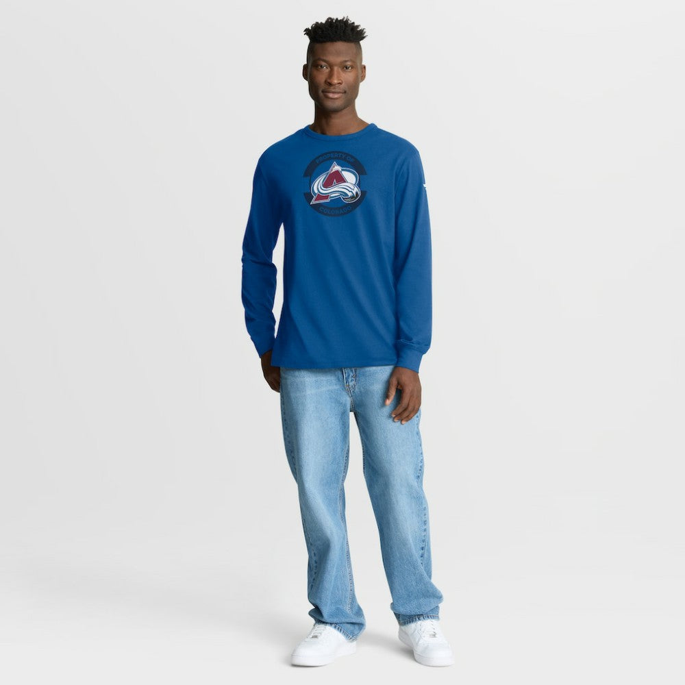 NHL Blue Colorado Avalanche Fanatics Authentic Pro Property Of Practice Long Sleeve T-Shirt