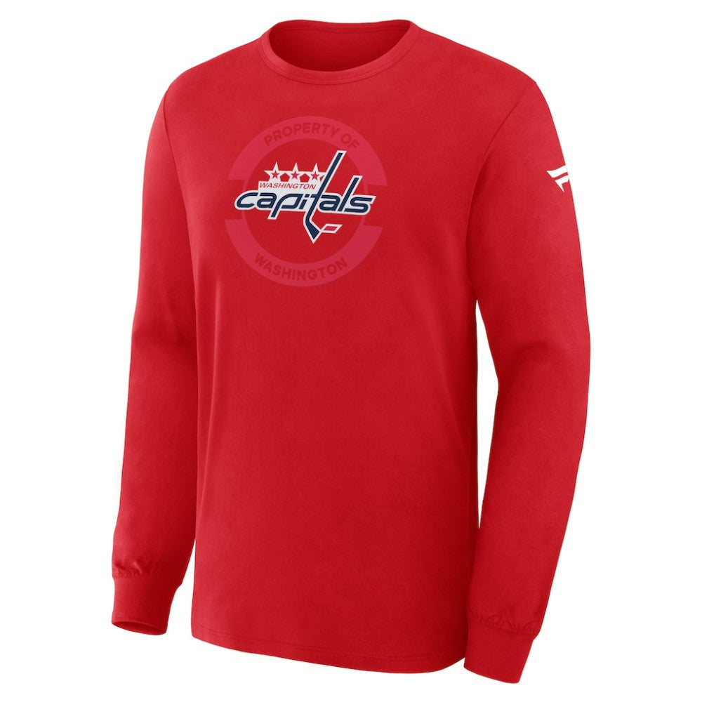 NHL Red Washington Capitals Fanatics Authentic Pro Property Of Practice Long Sleeve T-Shirt