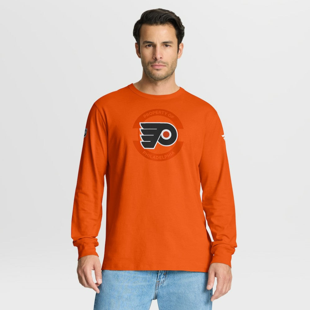 NHL Orange Philadelphia Flyers Fanatics Authentic Pro Property Of Practice Long Sleeve T-Shirt