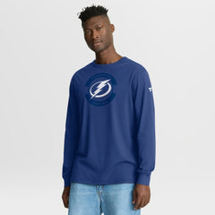 NHL Blue Tampa Bay Lightning Fanatics Authentic Pro Property Of Practice Long Sleeve T-Shirt