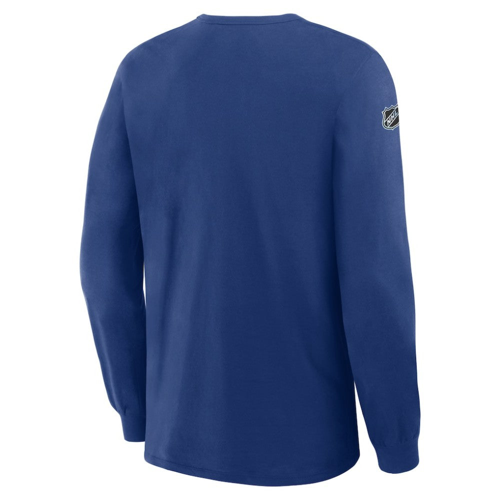 NHL Blue Tampa Bay Lightning Fanatics Authentic Pro Property Of Practice Long Sleeve T-Shirt