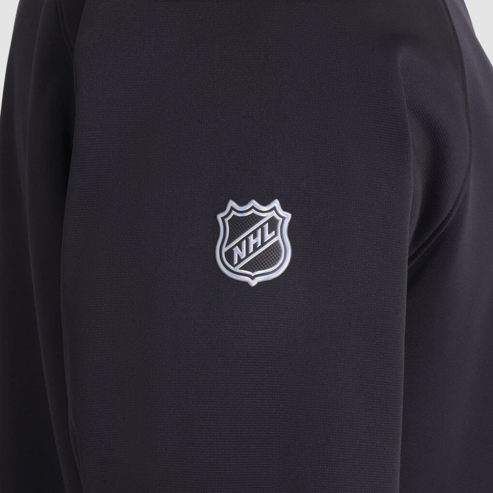 NHL Black New Jersey Devils Fanatics Authentic Pro Rink Raglan Quarter-Zip Pullover