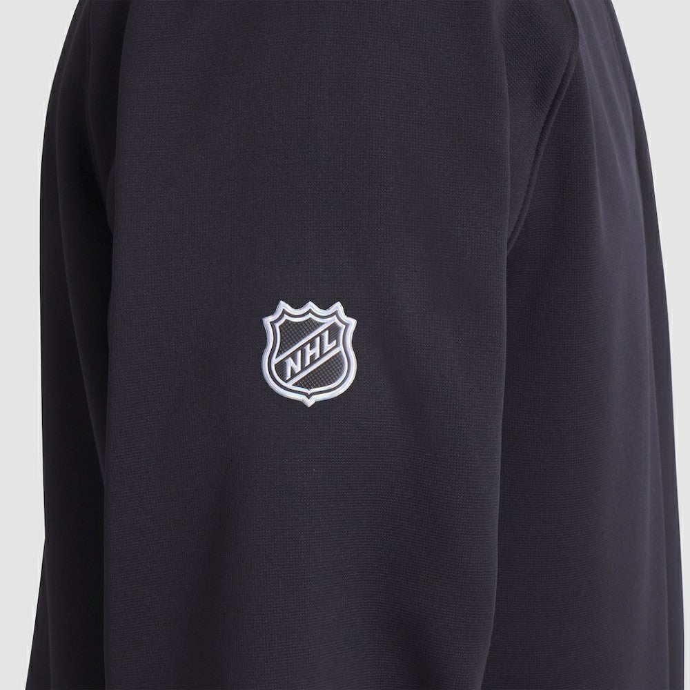 NHL Black Pittsburgh Penguins Fanatics Authentic Pro Rink Raglan Quarter-Zip Pullover