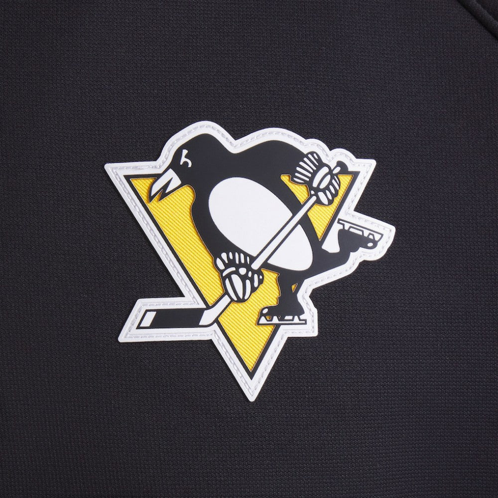 NHL Black Pittsburgh Penguins Fanatics Authentic Pro Rink Raglan Quarter-Zip Pullover