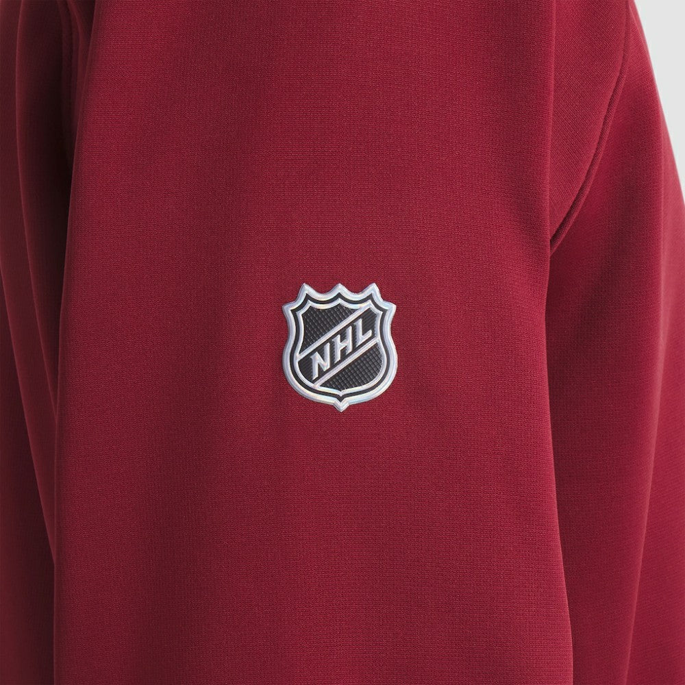 NHL Burgundy Colorado Avalanche Fanatics Authentic Pro Rink Raglan Quarter-Zip Pullover