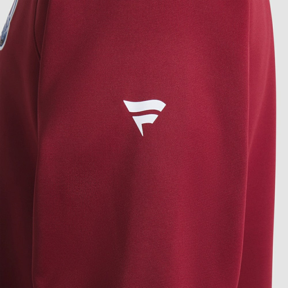 NHL Burgundy Colorado Avalanche Fanatics Authentic Pro Rink Raglan Quarter-Zip Pullover