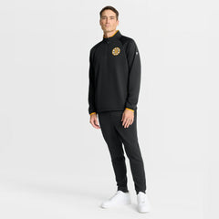 NHL Black Boston Bruins Fanatics Authentic Pro Rink Raglan Quarter-Zip Pullover