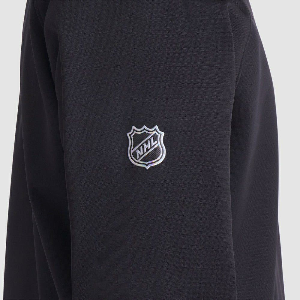 NHL Black Chicago Blackhawks Fanatics Authentic Pro Rink Raglan Quarter-Zip Pullover