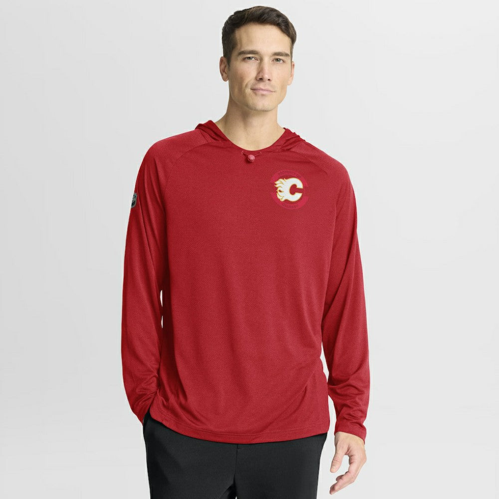 NHL Red Calgary Flames Fanatics Authentic Pro Rink Hoodie