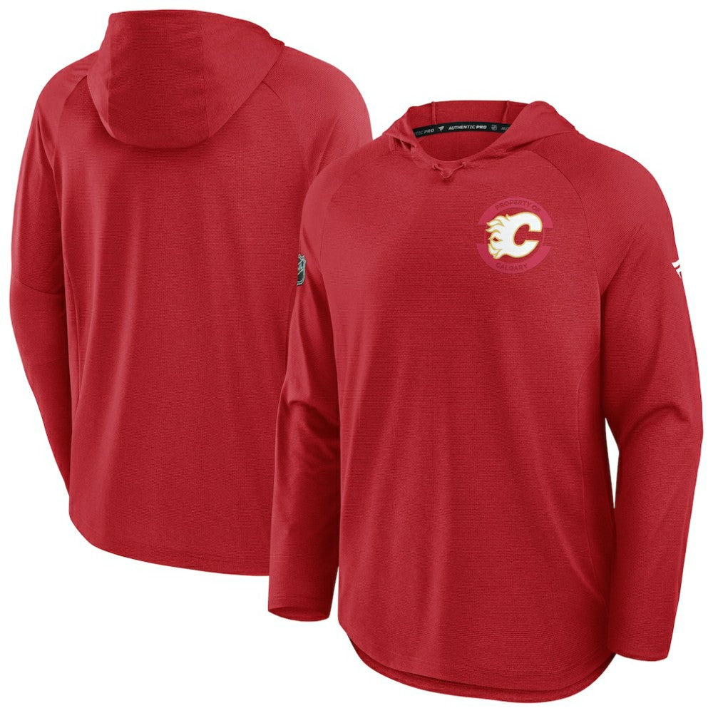 NHL Red Calgary Flames Fanatics Authentic Pro Rink Hoodie