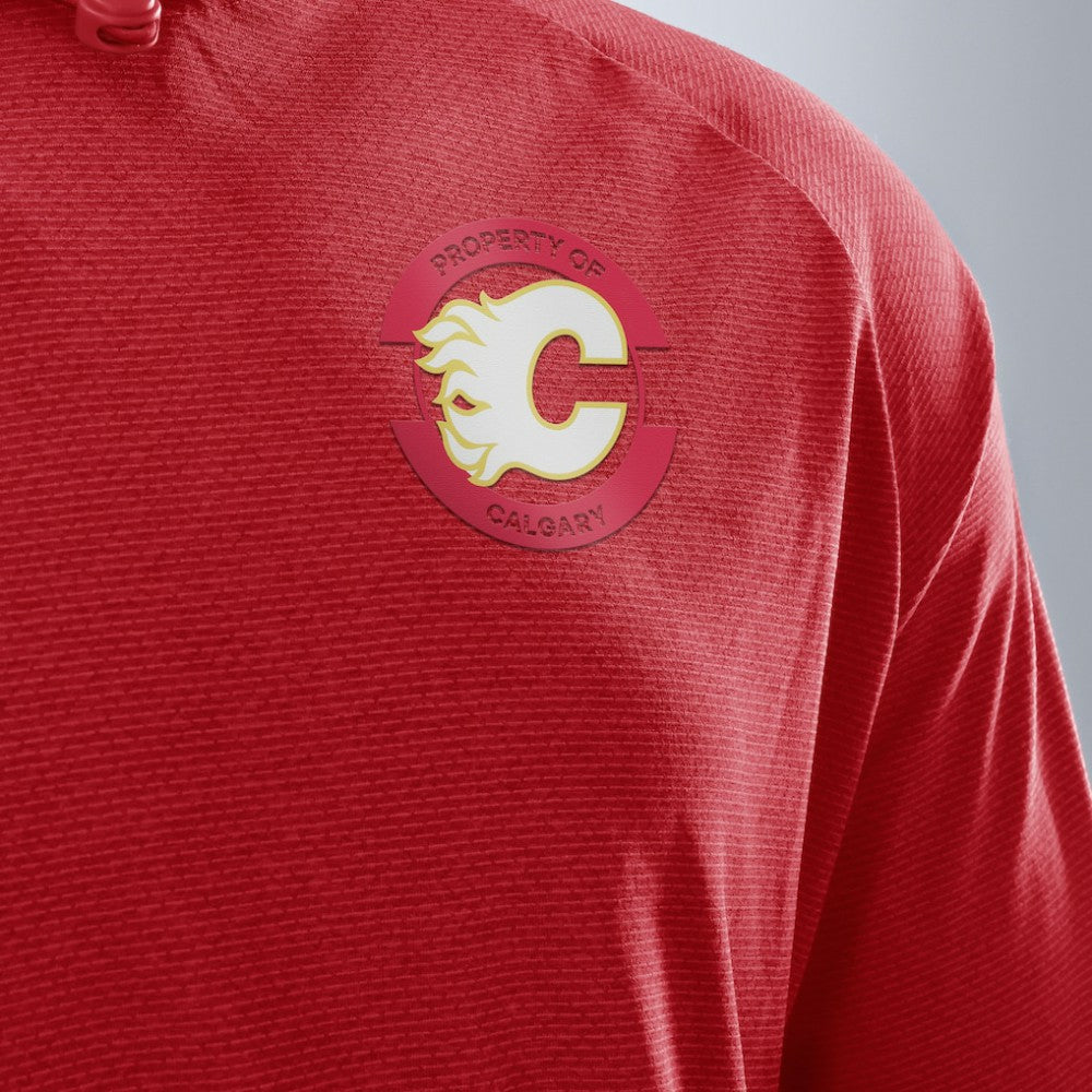 NHL Red Calgary Flames Fanatics Authentic Pro Rink Hoodie