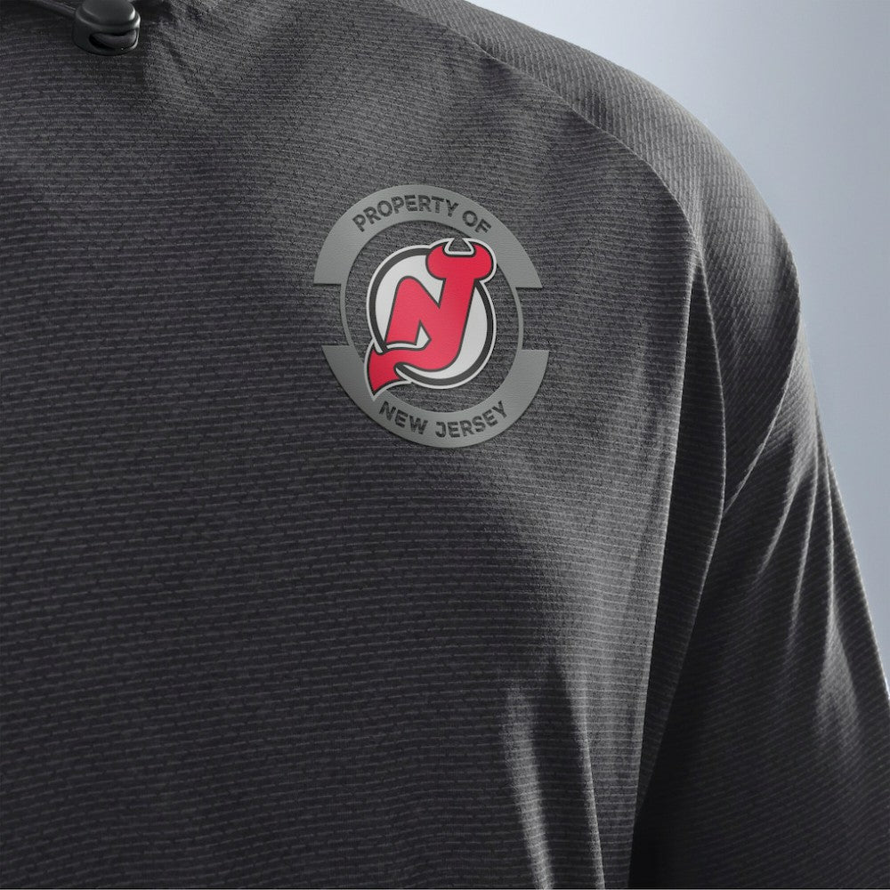 NHL Charcoal New Jersey Devils Fanatics Authentic Pro Rink Hoodie