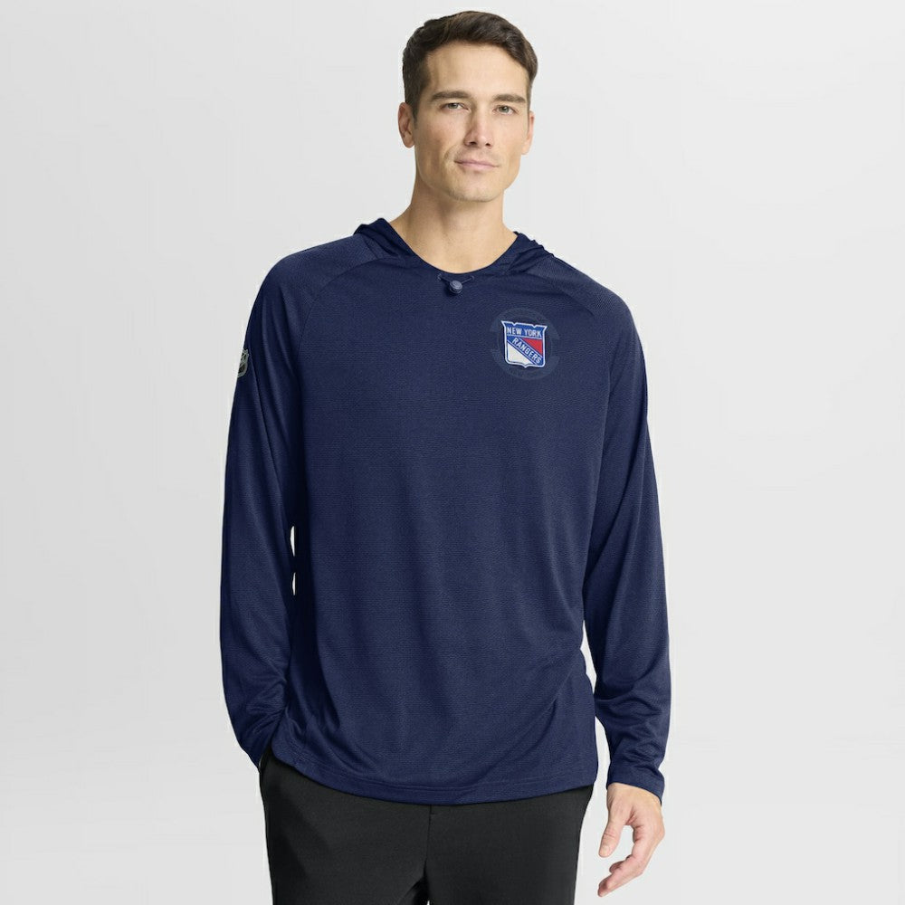 NHL Navy New York Rangers Fanatics Authentic Pro Rink Hoodie