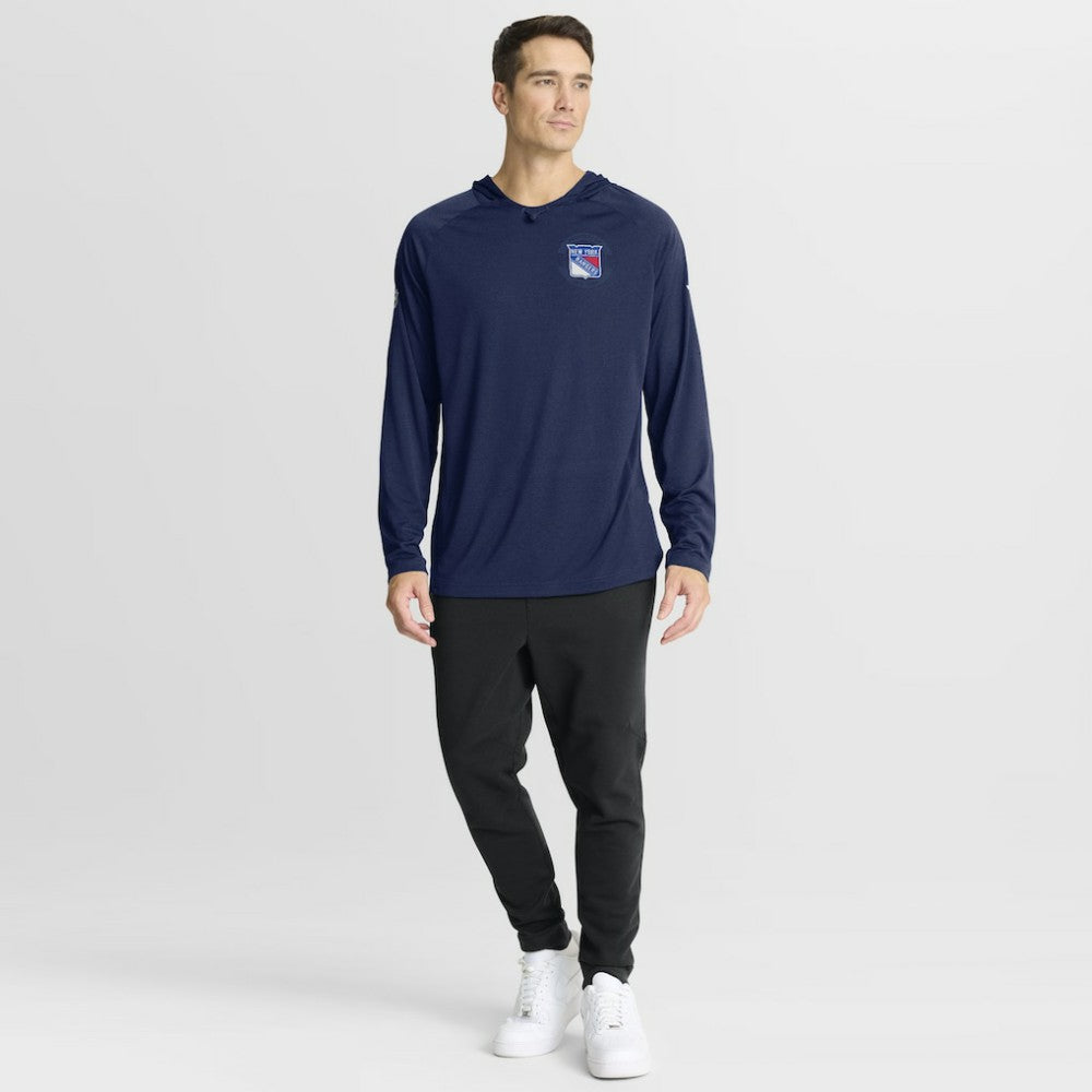 NHL Navy New York Rangers Fanatics Authentic Pro Rink Hoodie