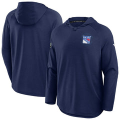 NHL Navy New York Rangers Fanatics Authentic Pro Rink Hoodie