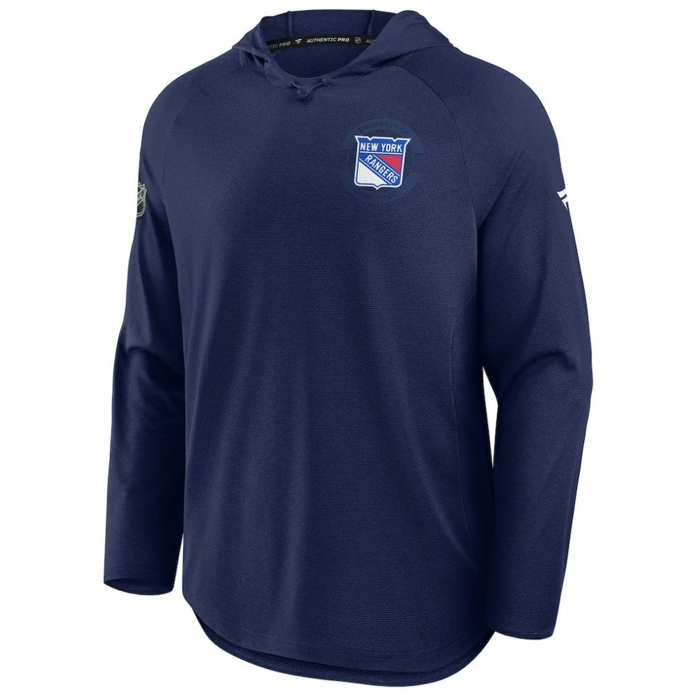 NHL Navy New York Rangers Fanatics Authentic Pro Rink Hoodie