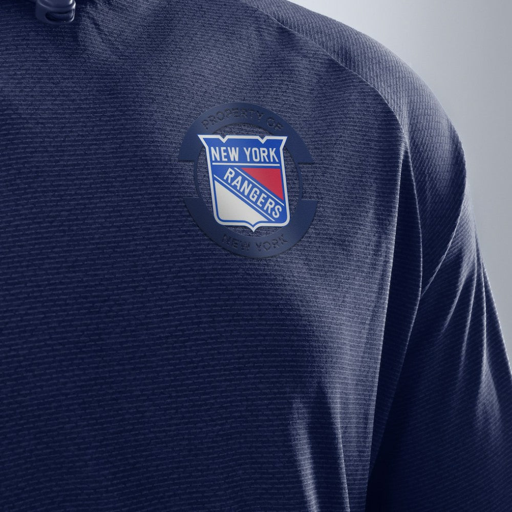 NHL Navy New York Rangers Fanatics Authentic Pro Rink Hoodie