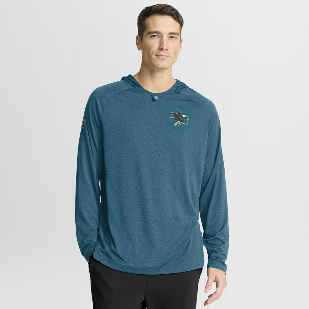 NHL Teal San Jose Sharks Fanatics Authentic Pro Rink Hoodie