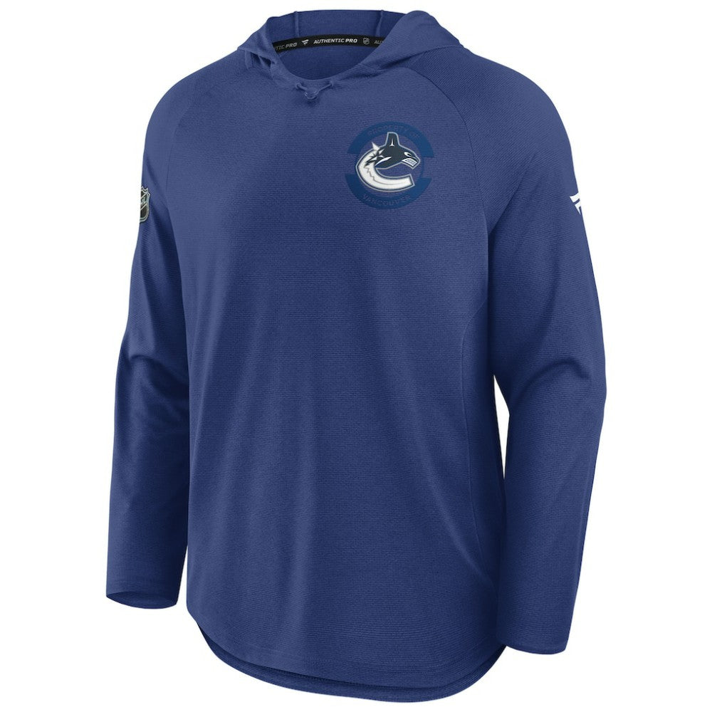 NHL Blue Vancouver Canucks Fanatics Authentic Pro Rink Hoodie