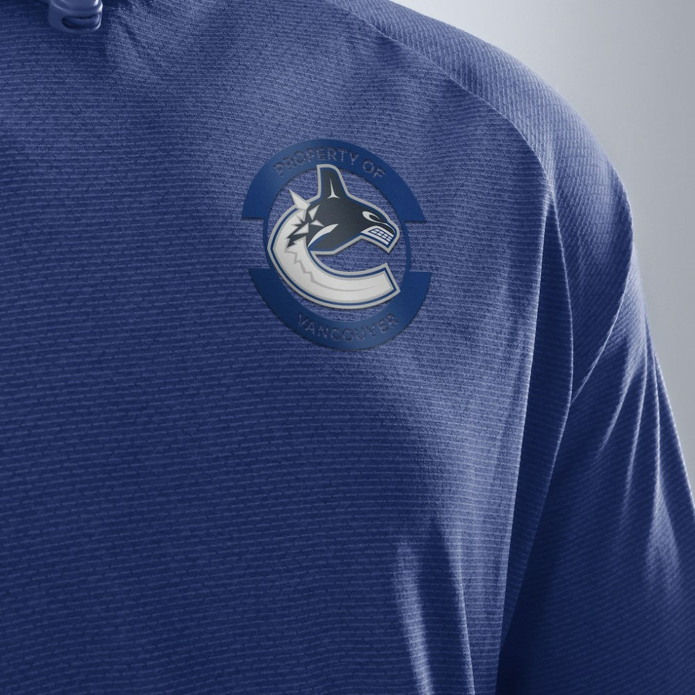 NHL Blue Vancouver Canucks Fanatics Authentic Pro Rink Hoodie