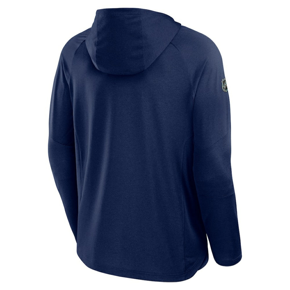 NHL Navy Florida Panthers Fanatics Authentic Pro Rink Raglan Hoodie