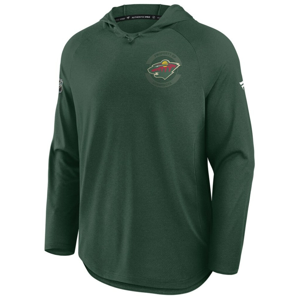 NHL Green Minnesota Wild Fanatics Authentic Pro Rink Hoodie