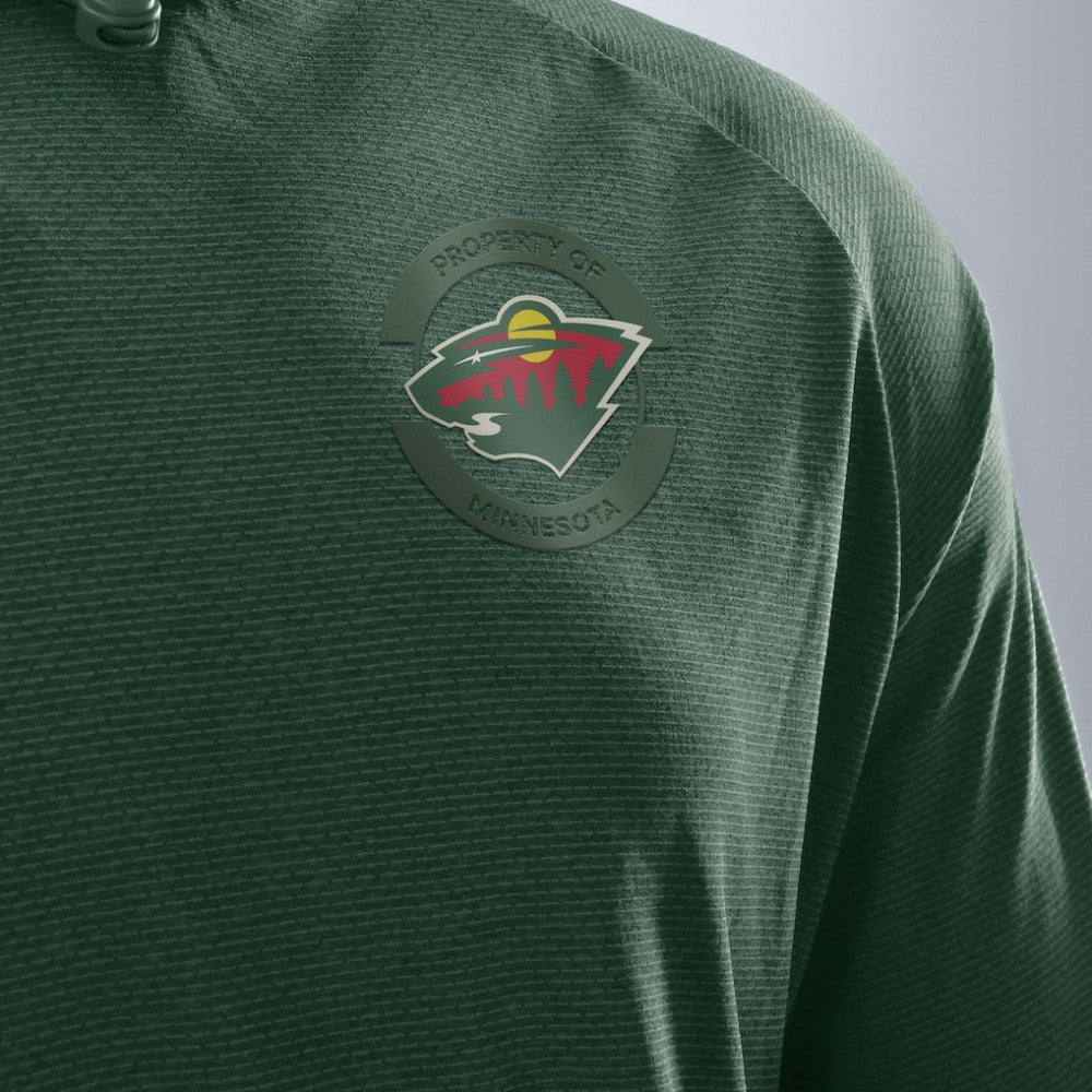 NHL Green Minnesota Wild Fanatics Authentic Pro Rink Hoodie