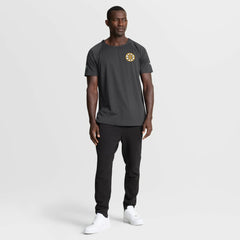 NHL Charcoal Boston Bruins Fanatics Authentic Pro Rink Raglan Performance T-Shirt